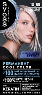 Vopsea de păr permanentă 10-55 Ultra Platinum Blond syoss