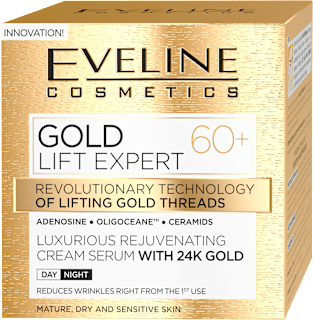 Дневен и нощен крем-серум за лице Gold Lift Expert 60+ EVELINE COSMETICS