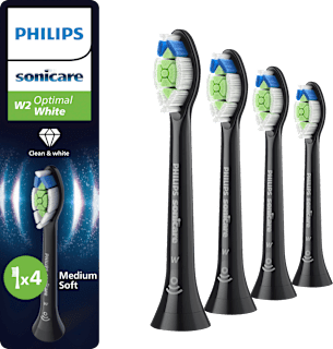 Aufsteckbürsten W2 Optimal White schwarz Philips Sonicare