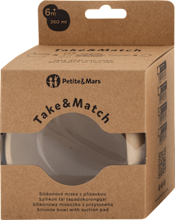 Silikónový tanier Take&Match Desert Sand - 6m+ Petite&Mars