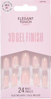 Künstliche Nägel 3D Gel Finish Flutterby Set Elegant Touch