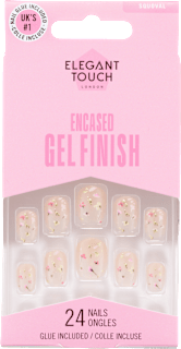 Künstliche Nägel Encased Gel Finish Forever Flowers Set Elegant Touch