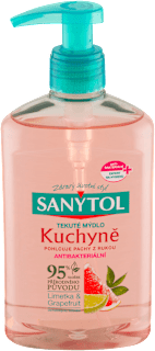 Antibakteriálne tekuté mydlo do kuchyne Limetka & Grapefuit  SANYTOL