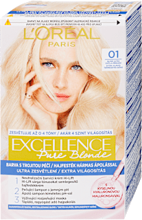 Tartós hajfesték, extra világos természetes szőke 01 L'ORÉAL PARiS EXCELLENCE Creme