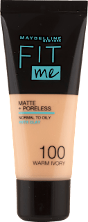 Alapozó Fit Me! Matte and Poreless - Nr. 100 Warm Ivory MAYBELLINE NEW YORK