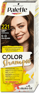 barva na vlasy Středně hnědý 221 Palette COLOR Shampoo