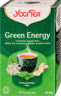 Bio energizáló zöld tea, 17 filter YOGI TEA