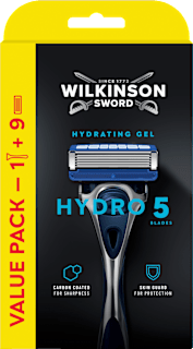 Pánsky holiaci strojček Hydro 5 Hydrating Gel + 9 náhradných hlavíc WILKINSON SWORD