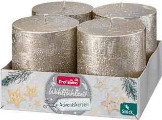 Adventné sviečky - platinové Profissimo