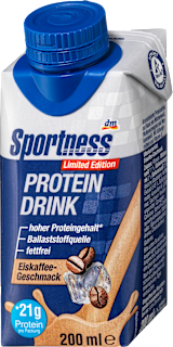 Proteínový nápoj s príchuťou ľadovej kávy Sportness