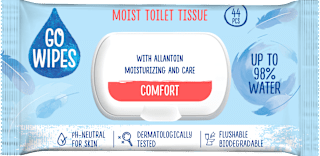 Vlhčený toaletný papier Comfort GO WIPES