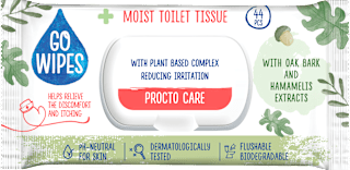 Vlhčený toaletný papier Procto Care GO WIPES