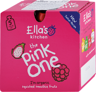 Bio ovocné smoothie The Pink One s rebarborou Ella’s Kitchen