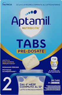 Latte di proseguimento 2 in tabs pre-dosate Aptamil