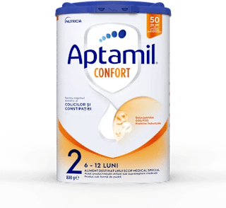 Lapte praf de continuare, 6-12 luni Aptamil