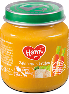 příkrm První lžička Zelenina s krůtou Hami