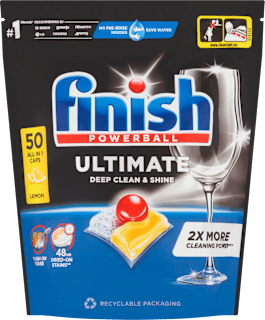Kapsuly do umývačky riadu Ultimate Deep Clean & Shine Lemon Finish