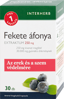Fekete áfonya kivonat kapszula Interherb