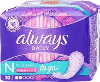 Singles To Go slipové vložky Normal Fresh always