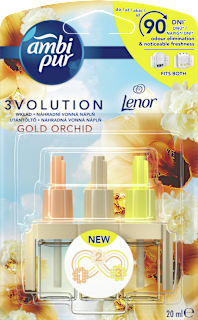 Légfrissítő utántöltő 3 Volution, Gold Orchid Ambi Pur