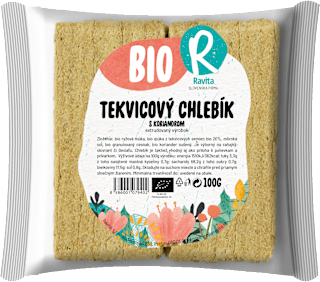 Bio Tekvicový krehký plátok s koriandrom Ravita