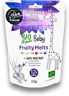 Sušená pochúťka Bio Baby Fruity Melts - Blueberry Bloom Petra & Friends