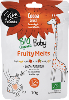 Sušená pochúťka Bio Baby Fruity Melts - Cocoa Crush Petra & Friends