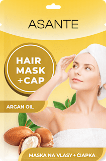 Maska na vlasy + čiapka Argan Oil ASANTE
