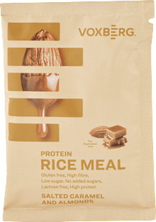 proteinová rýžová kaše slaný karamel a mandle VOXBERG
