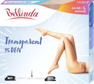 punčochové kalhoty Transparent, velikost L, almond Bellinda