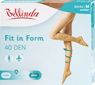 punčochové kalhoty FIT in FORM, velikost 44, amber Bellinda