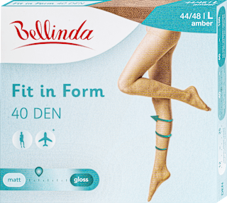 punčochové kalhoty FIT in FORM, velikost 48, amber Bellinda