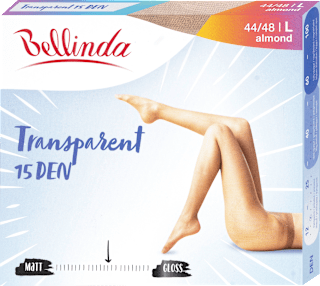Harisnyanadrág Transparent 15 DEN; almond, L Bellinda