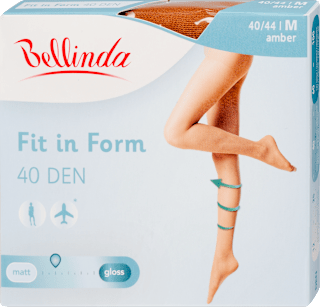Harisnyanadrág Fit in Form 40 DEN, amber, M Bellinda
