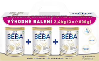 pokračovací mléčná kojenecká výživa 4 Comfort 5HMO 18m 3x800g BEBA