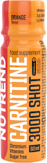 CARNITINE 3000 Shot, příchuť pomeranč NUTREND