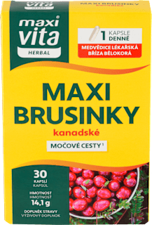 kapsle kanadské Maxi Brusinky maxi vita