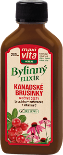 Herbal Bylinný elixír Kanadské Brusinky Močové cesty maxi vita