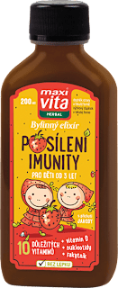 bylinný elixír pro děti na posílení imunity maxi vita