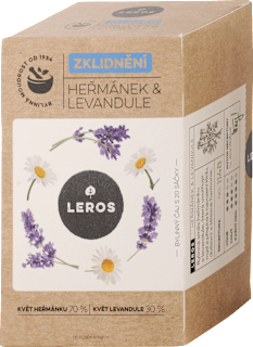 Bylinný čaj Upokojenie Rumanček & Levanduľa Leros