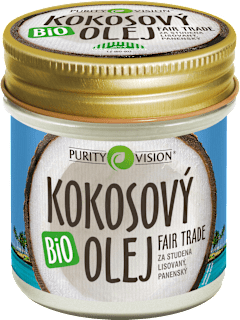 Fair Trade bio kokosový olej panenský Purity Vision
