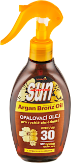 Sun Vital opalovací olej s arganovým olejem SPF30 VIVACO