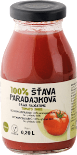 100 % šťava paradajková  zdravo