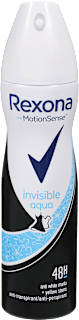 Antiperspirant v spreji Invisible Aqua 48h Rexona