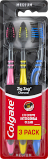 Fogkefe zig-zag charocal trio (többféle) Colgate
