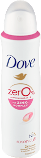 zerO% deodorant sprej Zink-Komplex růže Dove