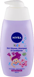 Detský sprchovací gél a šampón 3v1 Girl NIVEA