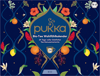 Adventskalender 2026 Bio-Tee Wohlfühlkalender (24 Beutel) pukka