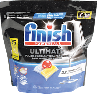 Caps per lavastoviglie Ultimate All in 1 al limone Finish