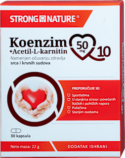 Koenzim Q10 + Acetil-L-karnitin  STRONG NATURE